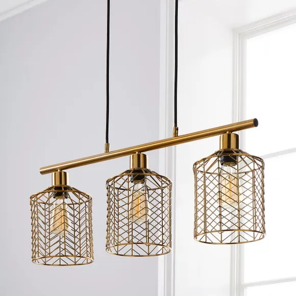 Siena 3 Light Diner Ceiling Light 2