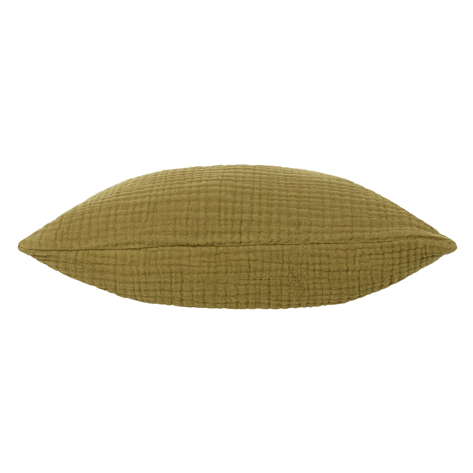 Yard Lark Muslin 100% Cotton Plain Cushion in Khaki 3