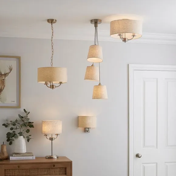 Preston 3 Light Flush Ceiling Light 6