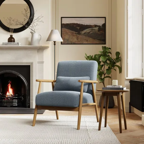 Alpine Speckled Boucle Spindle Chair