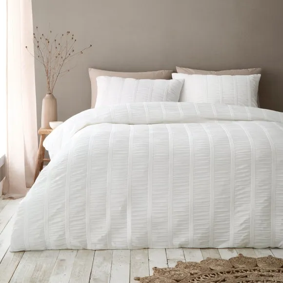 Pineapple Elephant Waffle Seersucker Duvet Cover & Pillowcase Set 1