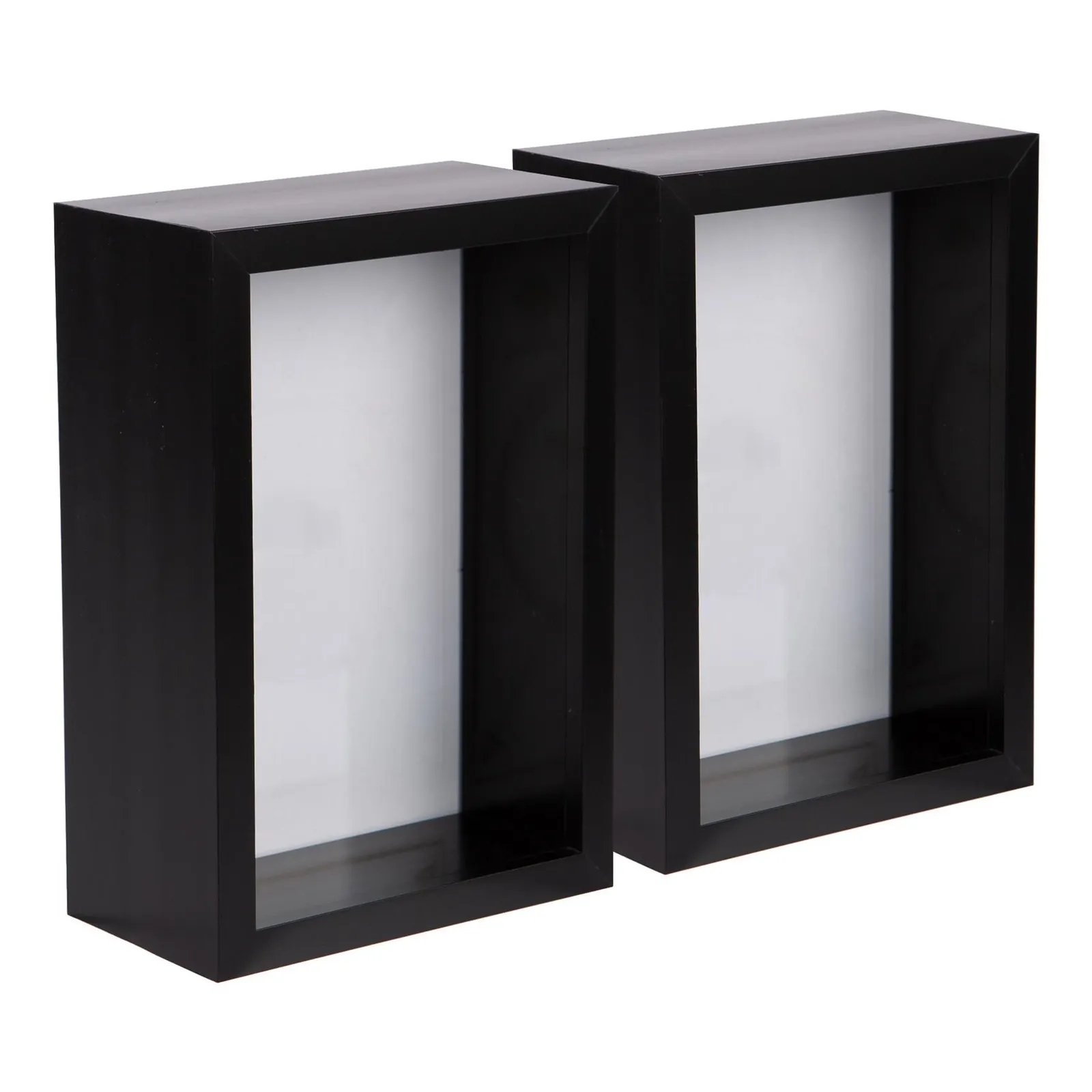 Nicola Spring 3D Deep Box Photo Frames - 4 x 6" - Pack of 5 in Black 1