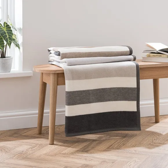 Sloane Striped Throw Blanket 1
