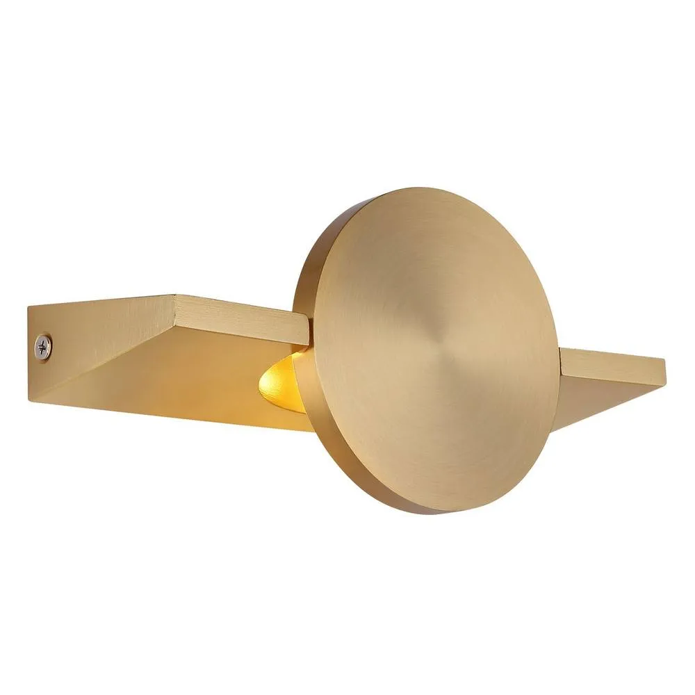 Netlighting Jasper 20cm Wall Lamp Matt Brass LED 3000K in Gold 4