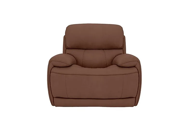 Rocco Fabric Rocker Manual Recliner Armchair with Power Headrests - Hazelnut