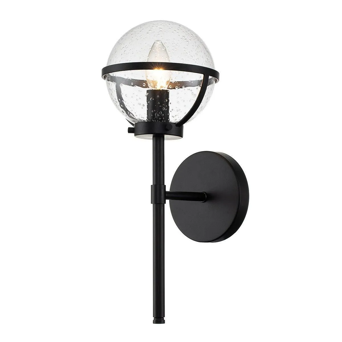 Netlighting Hinkley Hollis Bathroom Wall Lamp Black IP44