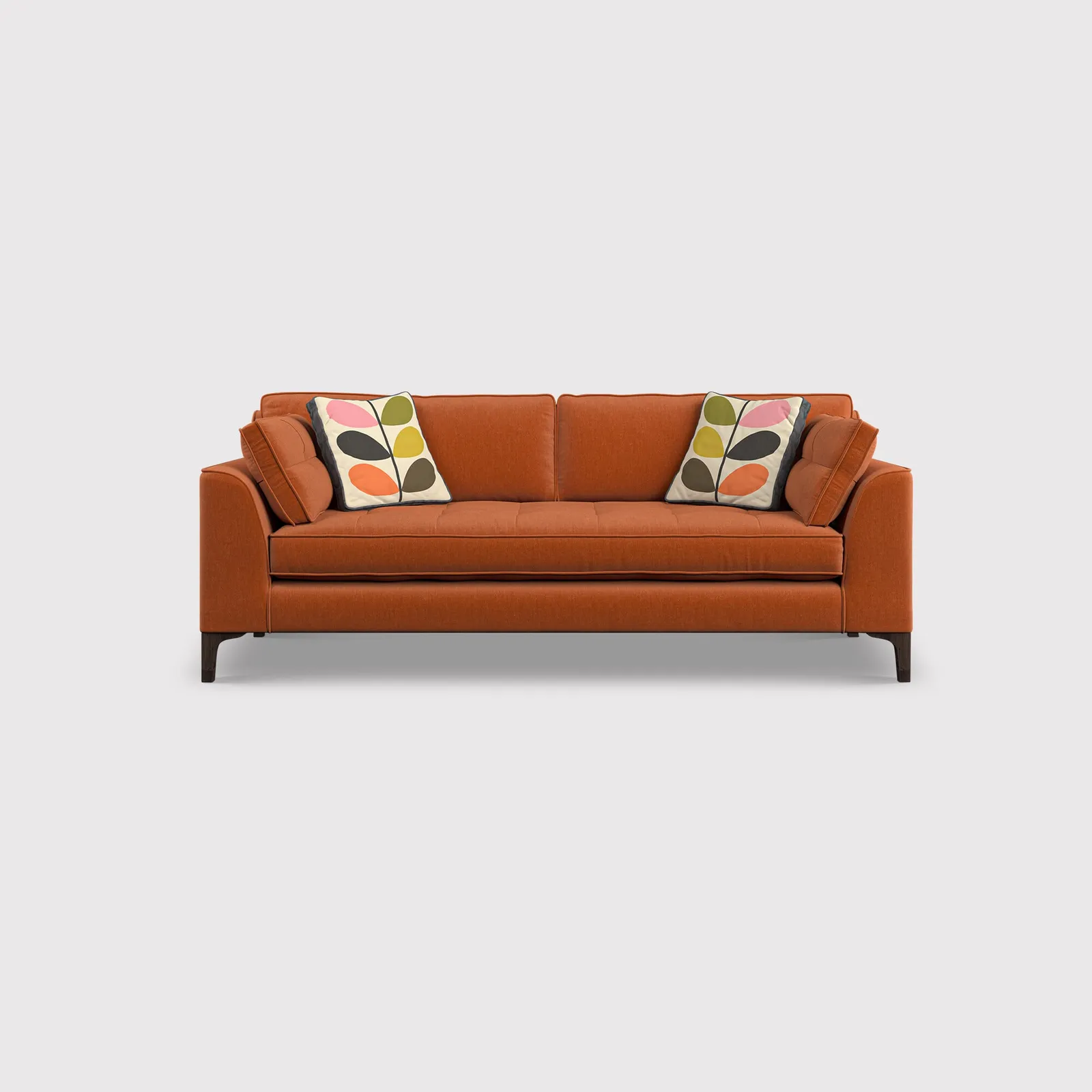 Orla Kiely Arklow Large Sofa, Orange Fabric | Barker & Stonehouse 1