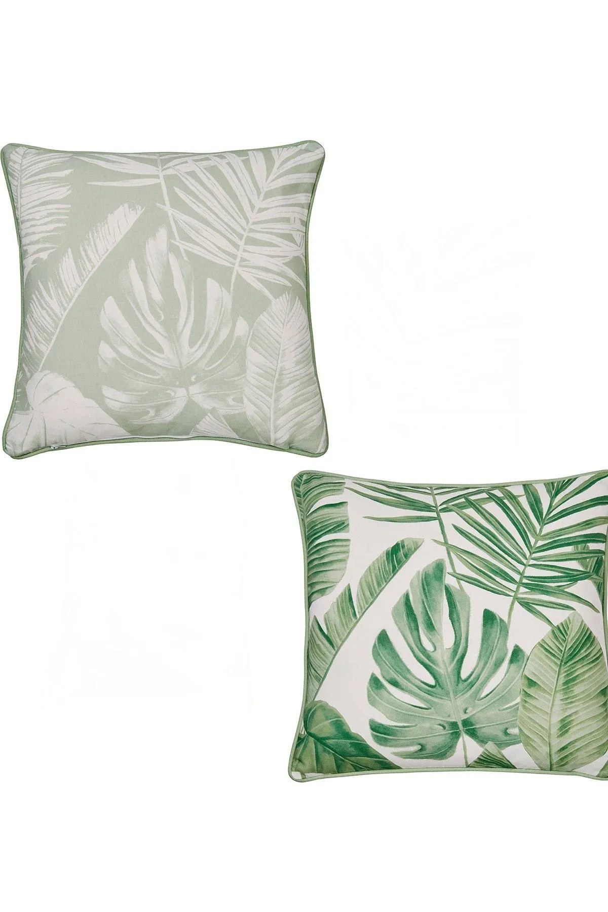 Dreams & Drapes 'Tahiti' Outdoor Water & UV Resistant Garden Filled Bench Cushion in Green 4