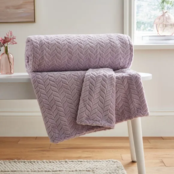 Amelia Recycled Throw Blanket, 200cm x 200cm 1