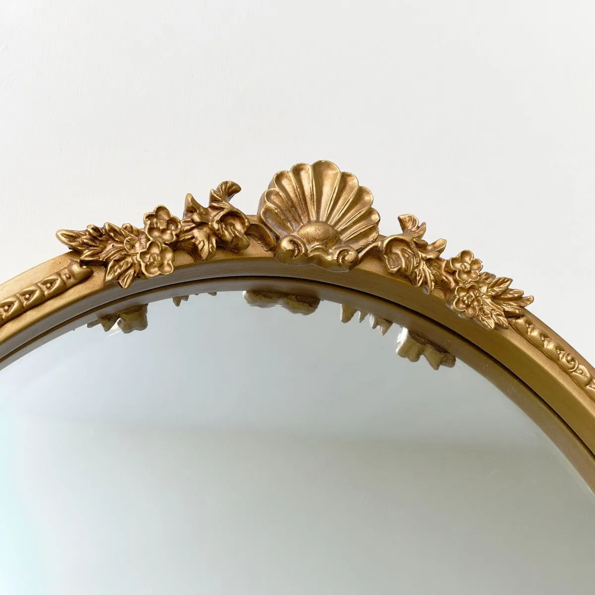 Melody Maison Oval Gold Ornate Wall Mirror 70cm X 56cm 6