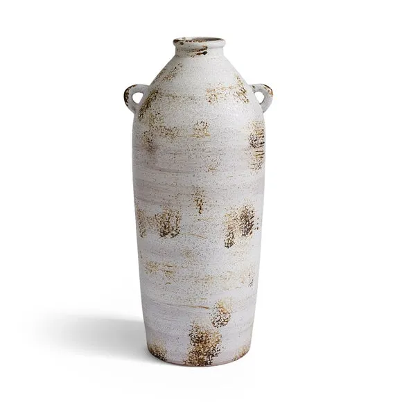 Tall Stone Bottle Vase with Handles 3