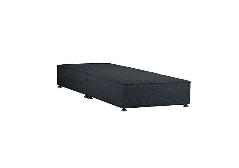 Shallow Divan Base - Single - Weave Noir