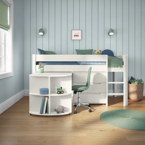 Classic Midsleeper With Pull Out Desk And 3 Drawer Chest 4