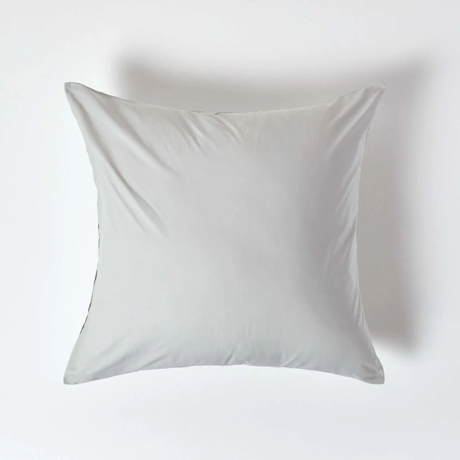 Homescapes Continental Egyptian Cotton Pillowcase 200 TC, 60 x 60 cm in Silver 1