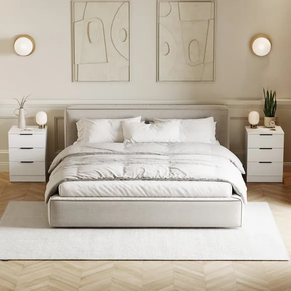 Hayes Set of 2 3 Drawer Bedside Tables 2