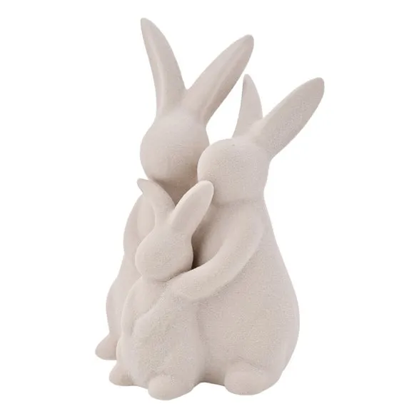 Eggs-traordinary Gift Co. Family of Bunnies Ceramic Ornament 3
