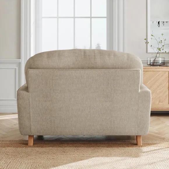 Martha Faux Linen Snuggle Chair 3
