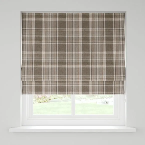 Belhaven Check Roman Blind 2