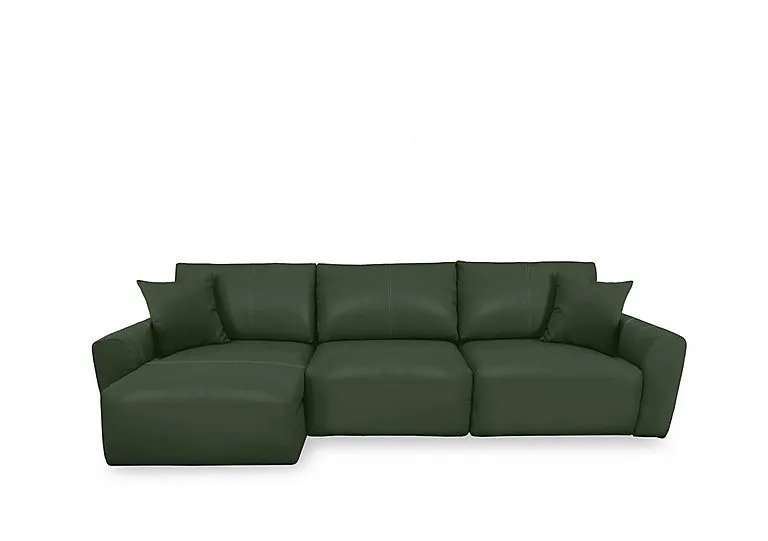 Gemini NC Leather 3 Seater Power Glider Sofa with Left Hand Facing Chaise Storage