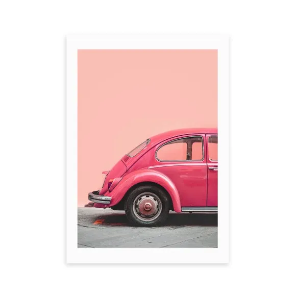 East End Prints Pink Bug Print 2