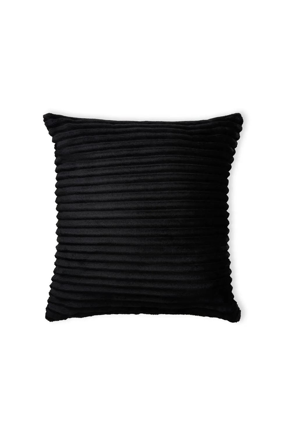 BHS Luxury Ribbon Velvet Cushion in Black 2