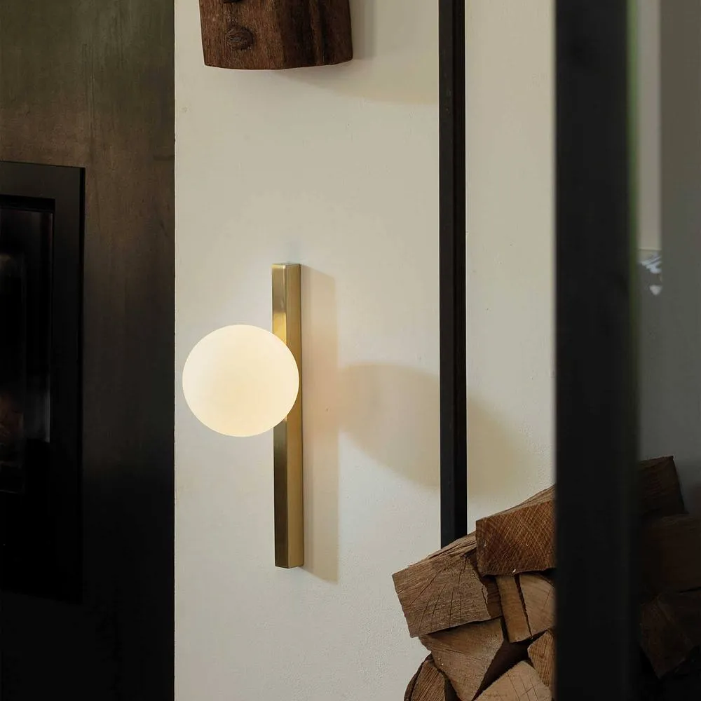 Netlighting Binomio Wall Lamp Brass in Metallic Gold 2