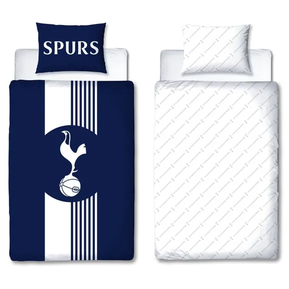 Tottenham Hotspur Line Polycotton Duvet Cover & Pillowcase Set 6