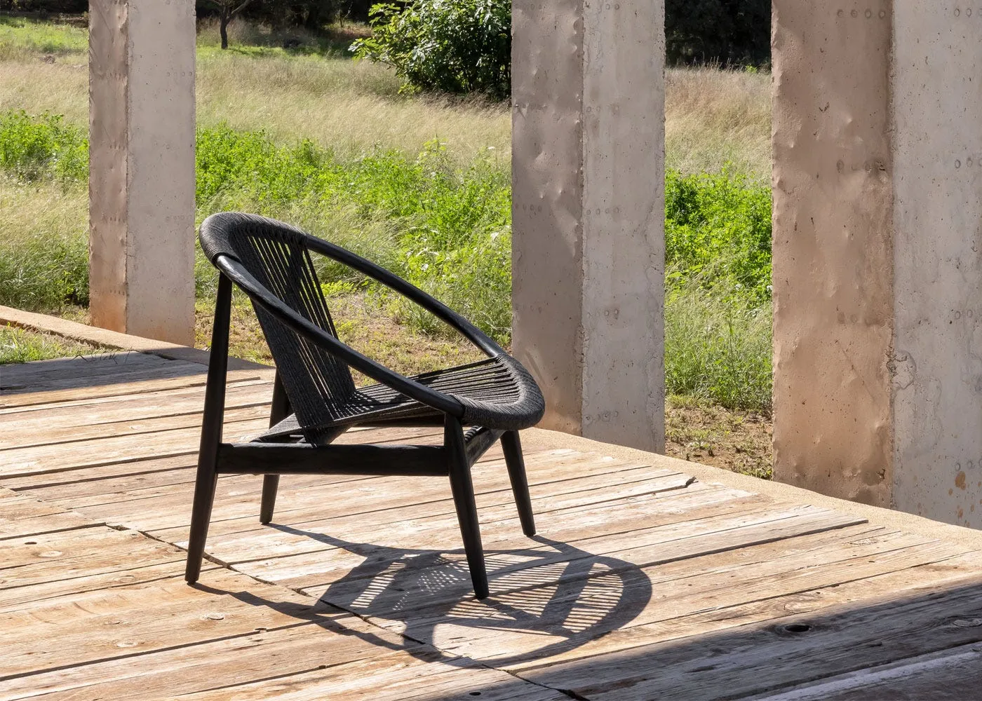 Vincent Sheppard Frida Lounge Chair Untreated Teak Anthracite Seat 2