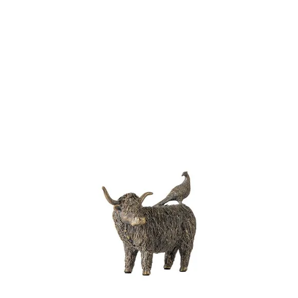 Cedar & Sage Highland Cow & Pheasant Ornament 3
