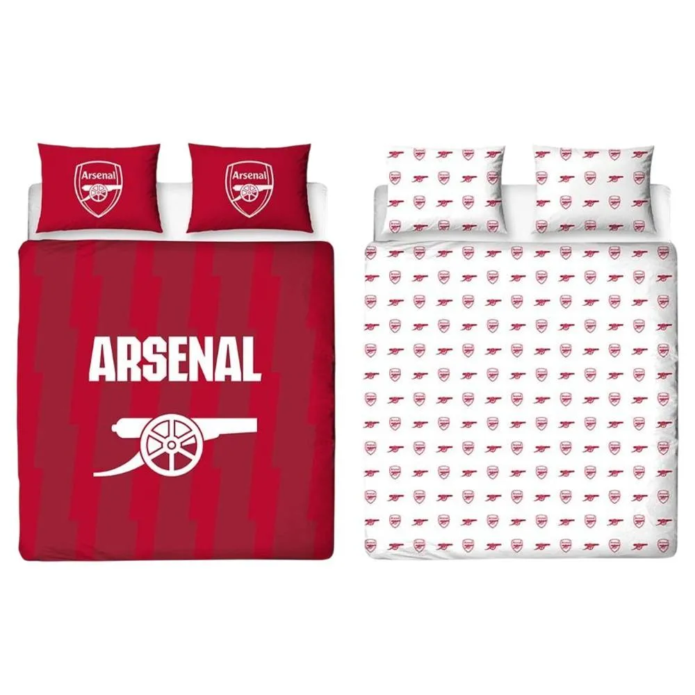 Arsenal FC Crest Duvet Cover Set in Red