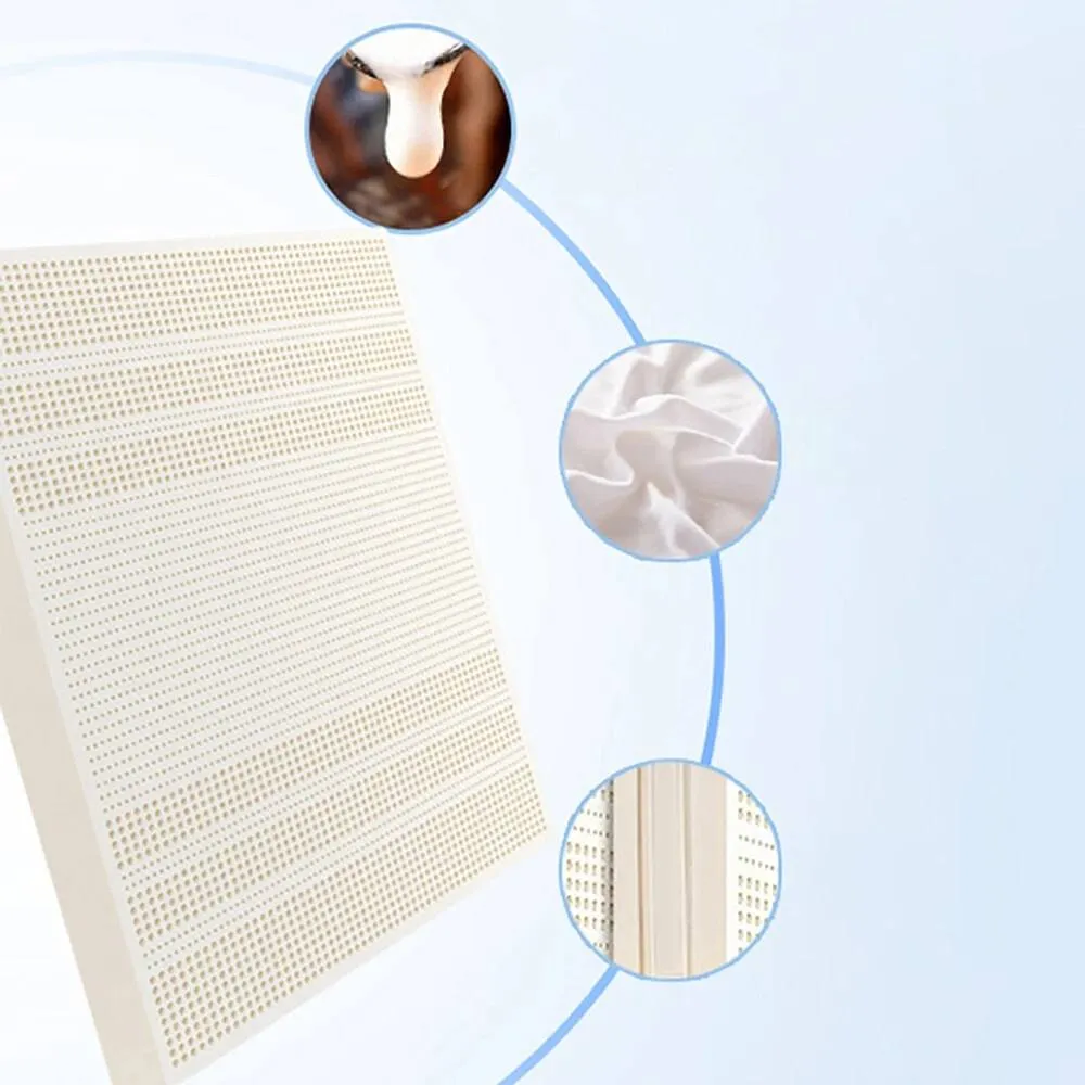 NESTLUNE Natural Latex Mattress Topper 90x190x2.5CM