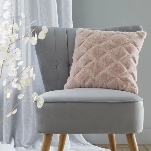 Catherine Lansfield Cosy Diamond Cushion 1