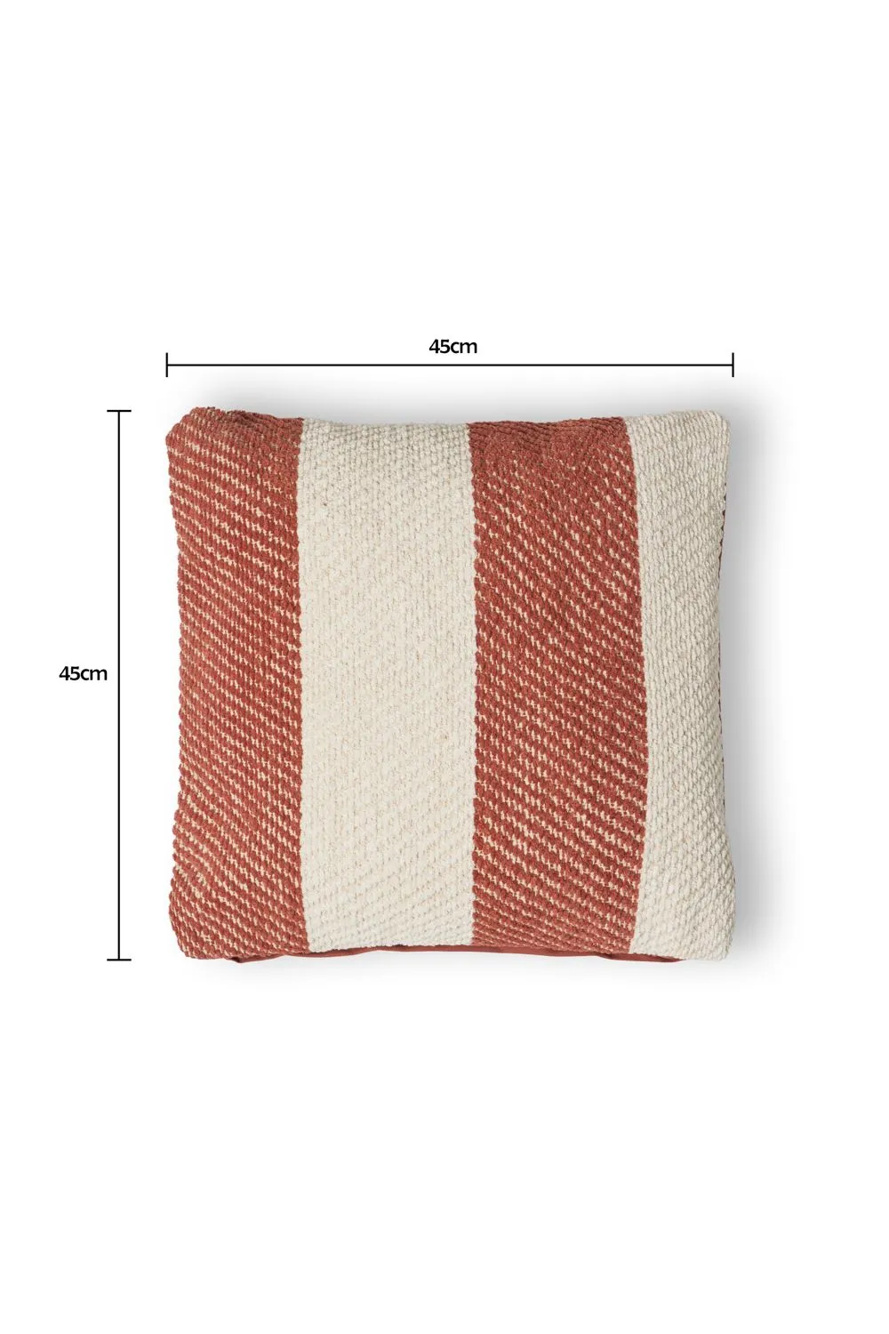 BHS Herringbone Cushion in Terracotta 3