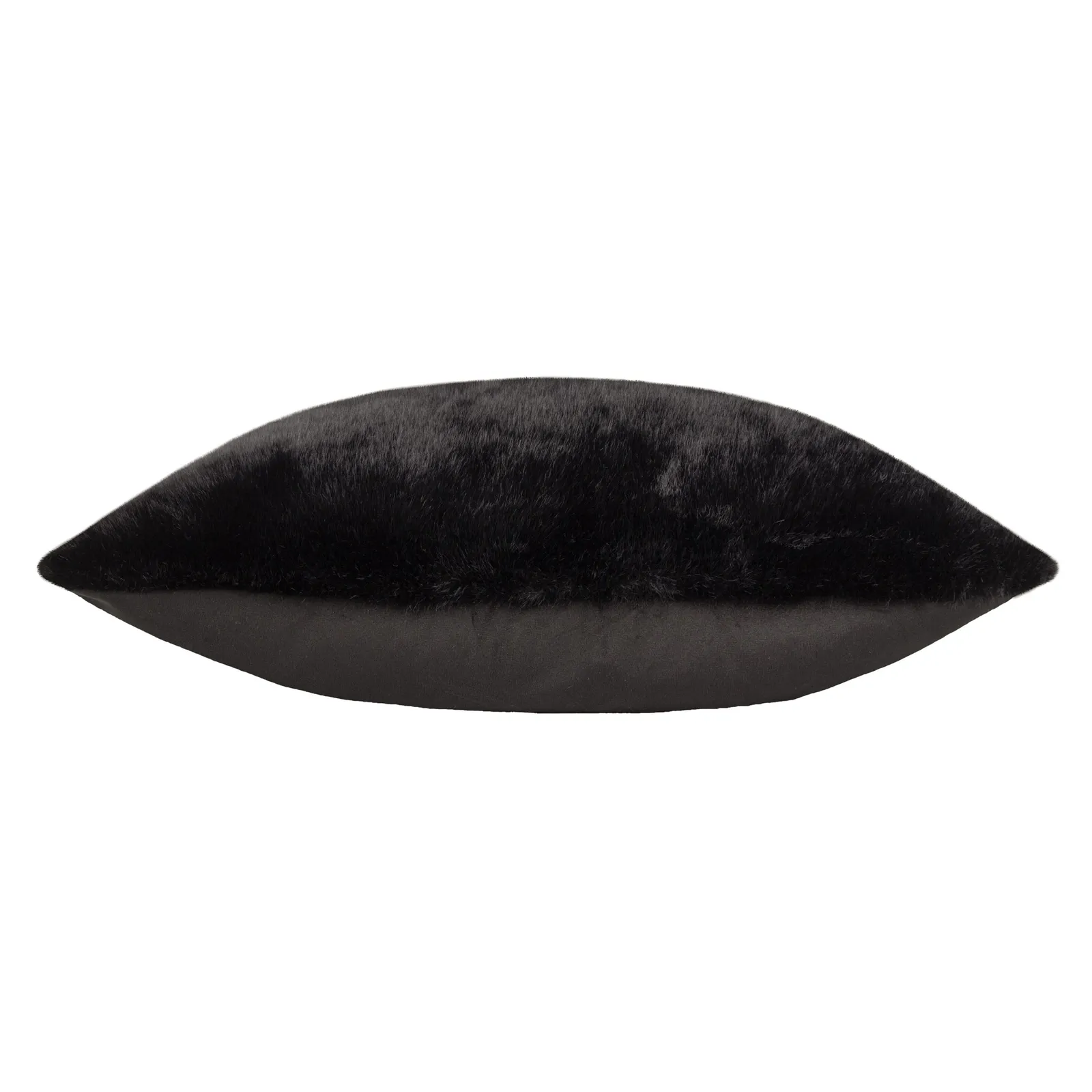 Paoletti Stanza Faux Fur Cushion in Jet Black 4