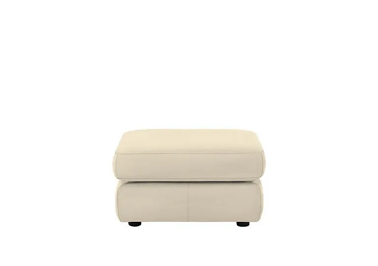 Avon Leather Storage Footstool - Cambridge Stone - Living Room Furniture - In Time for Christmas