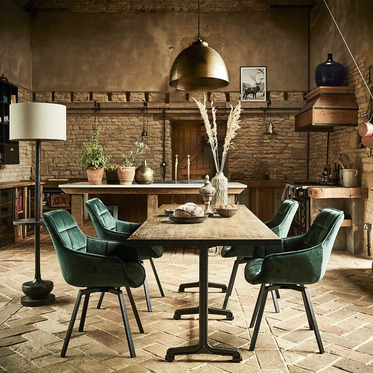 Brass Dome Hanging Pendant Light Metal | Barker & Stonehouse 2