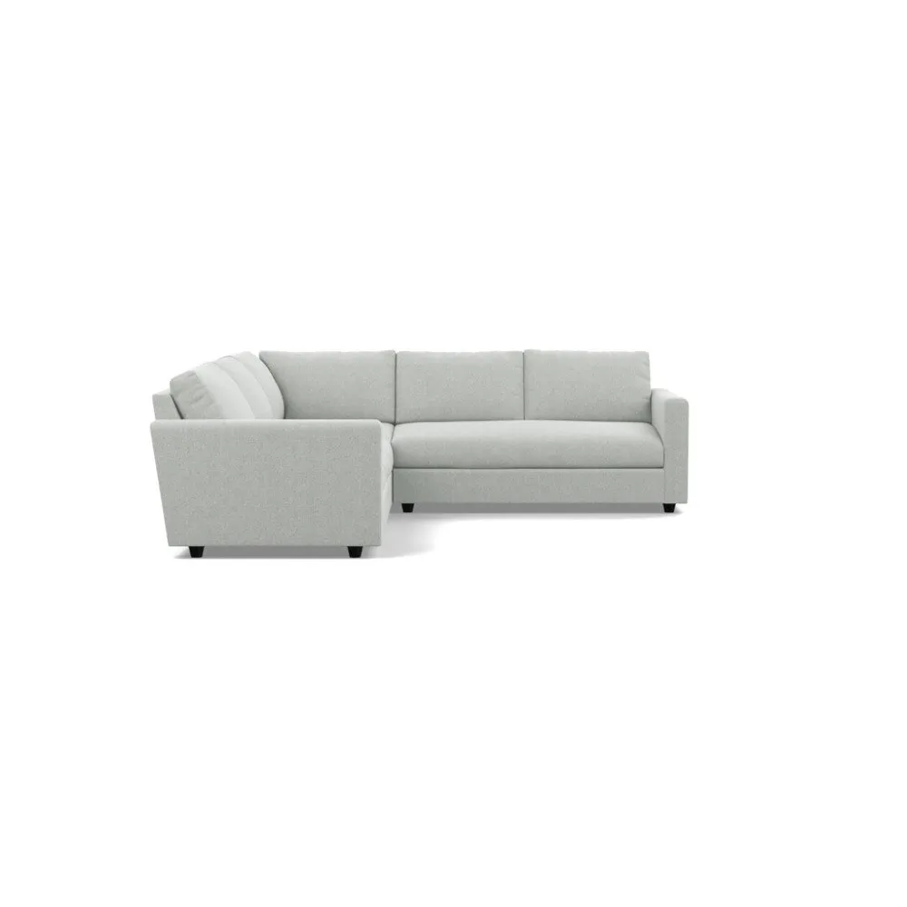 Heal's Nimbus II Large Corner Sofa Melton Wool Limestone