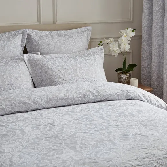 Dorma Winchester Jacquard Grey Duvet Cover 2