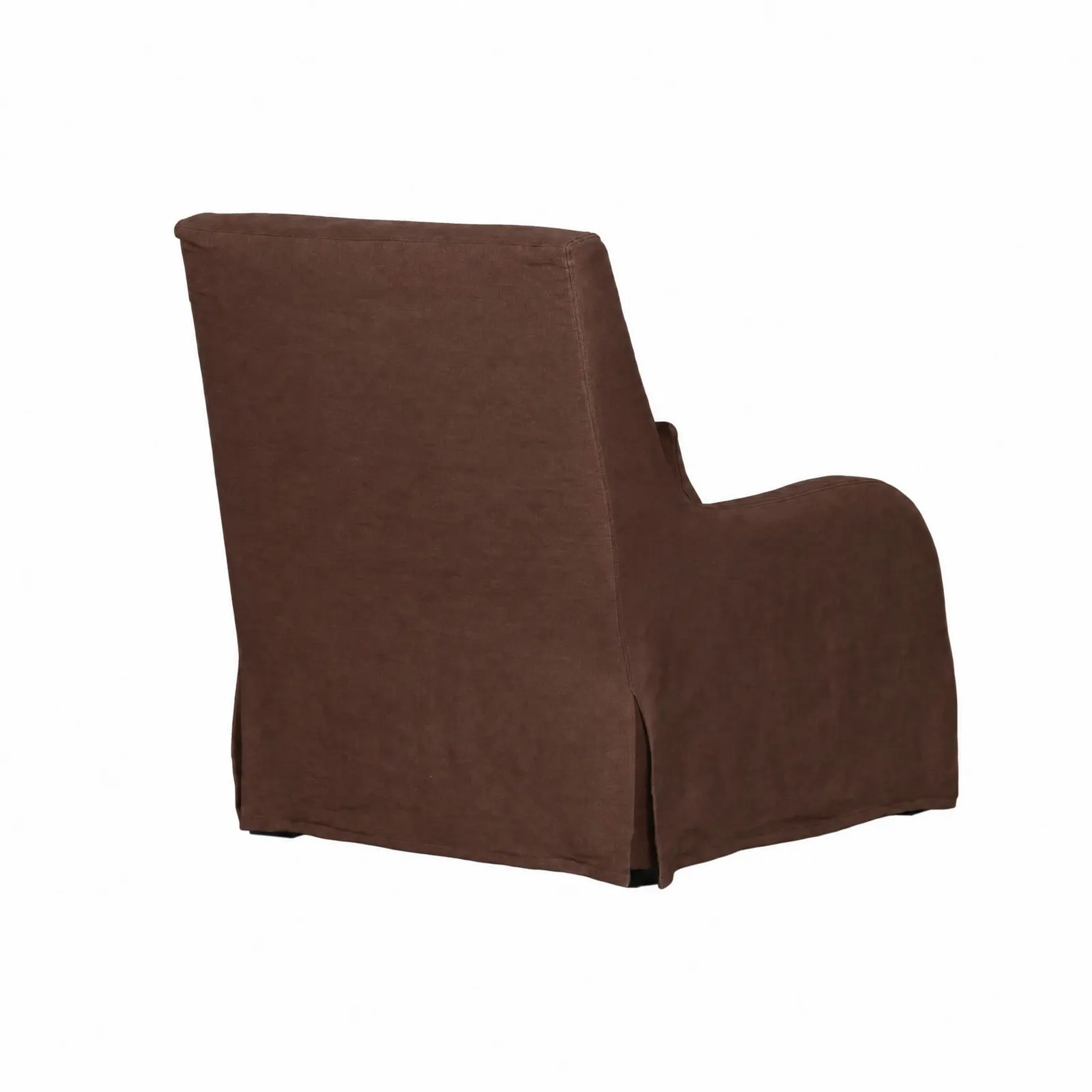 Bibury Armchair - French Riviera Style, Brown Fabric | Barker & Stonehouse 3
