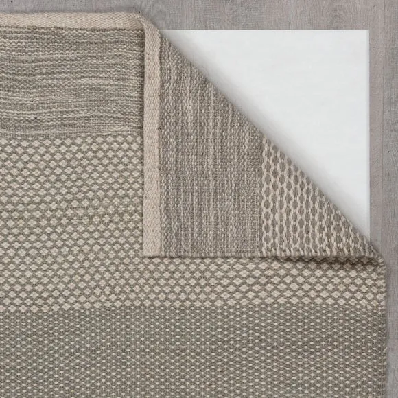 Diamond Flatweave Stripe Wool Rug 3