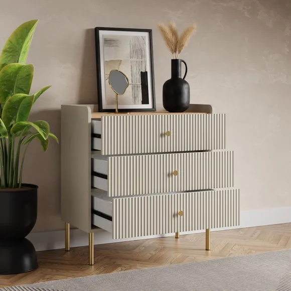 Georgi 3 Drawer Chest, Natural 2