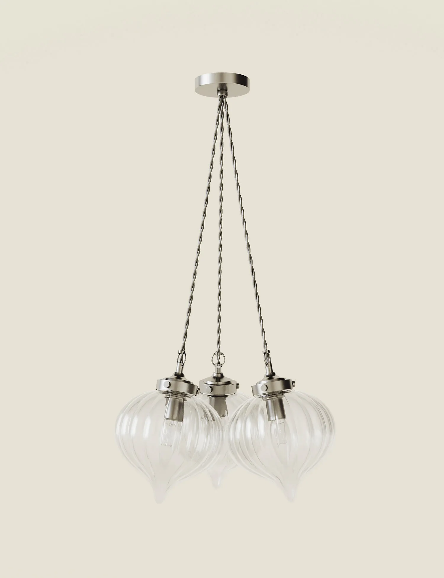 M&S Glass Multi-light Cluster Pendant Light