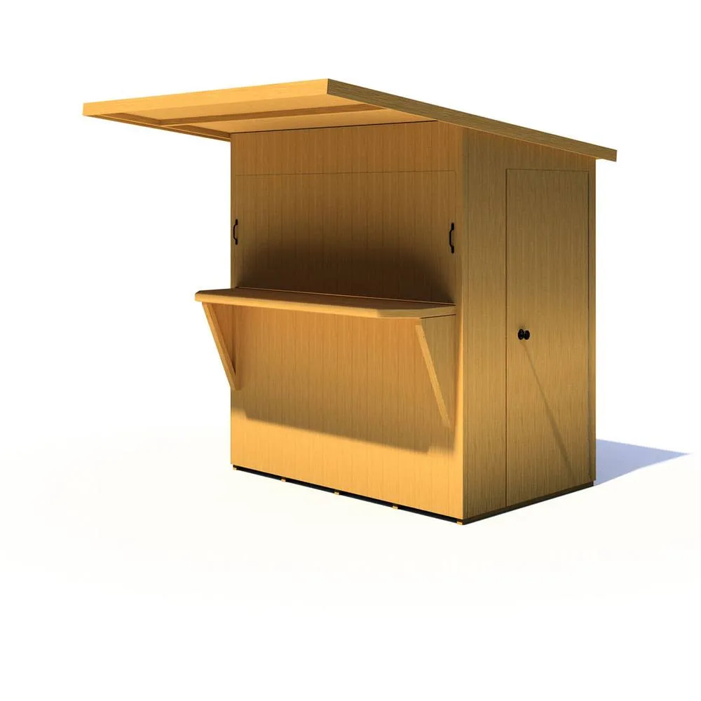 Shires Bar Pent 6 x 4 Feet Summerhouses in Light Brown 2