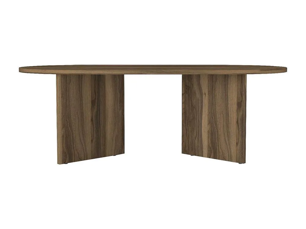 Vente-unique Coffee Table - Dark Natural - TOPANIA in Walnut 2