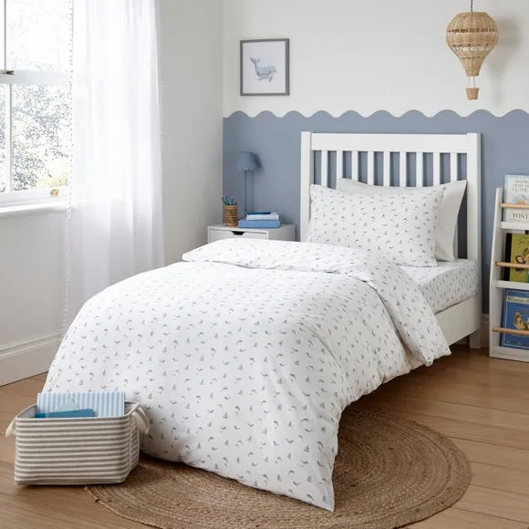 By The Sea Organic Cotton Duvet Cover and Pillowcase Set