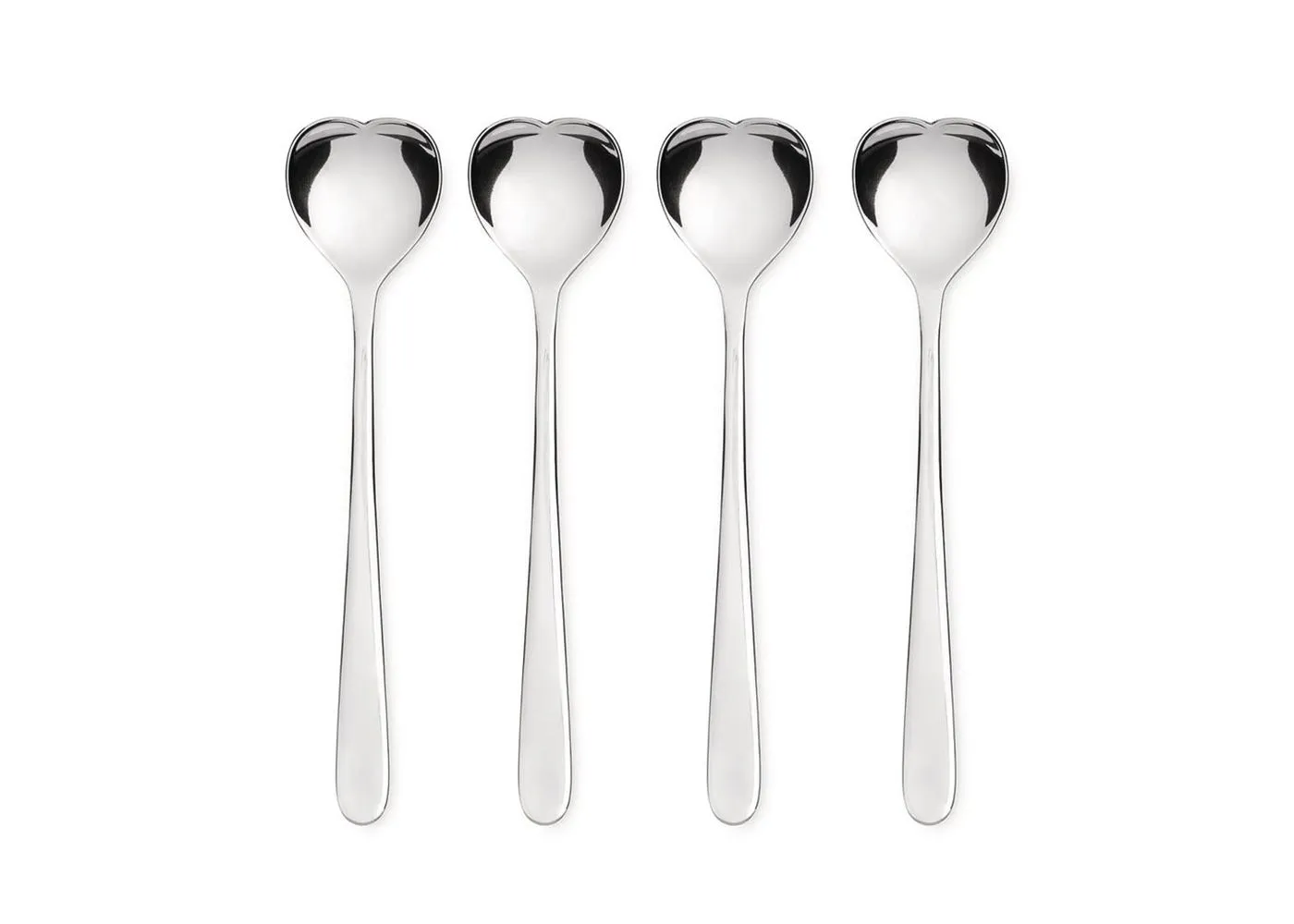Alessi Big Love Set of 4 Ice Cream Spoons