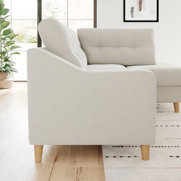 Baxter II Chenille Soft Texture Corner Chaise Sofa 3