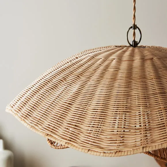Dione Adjustable Rattan Pendant Light 3