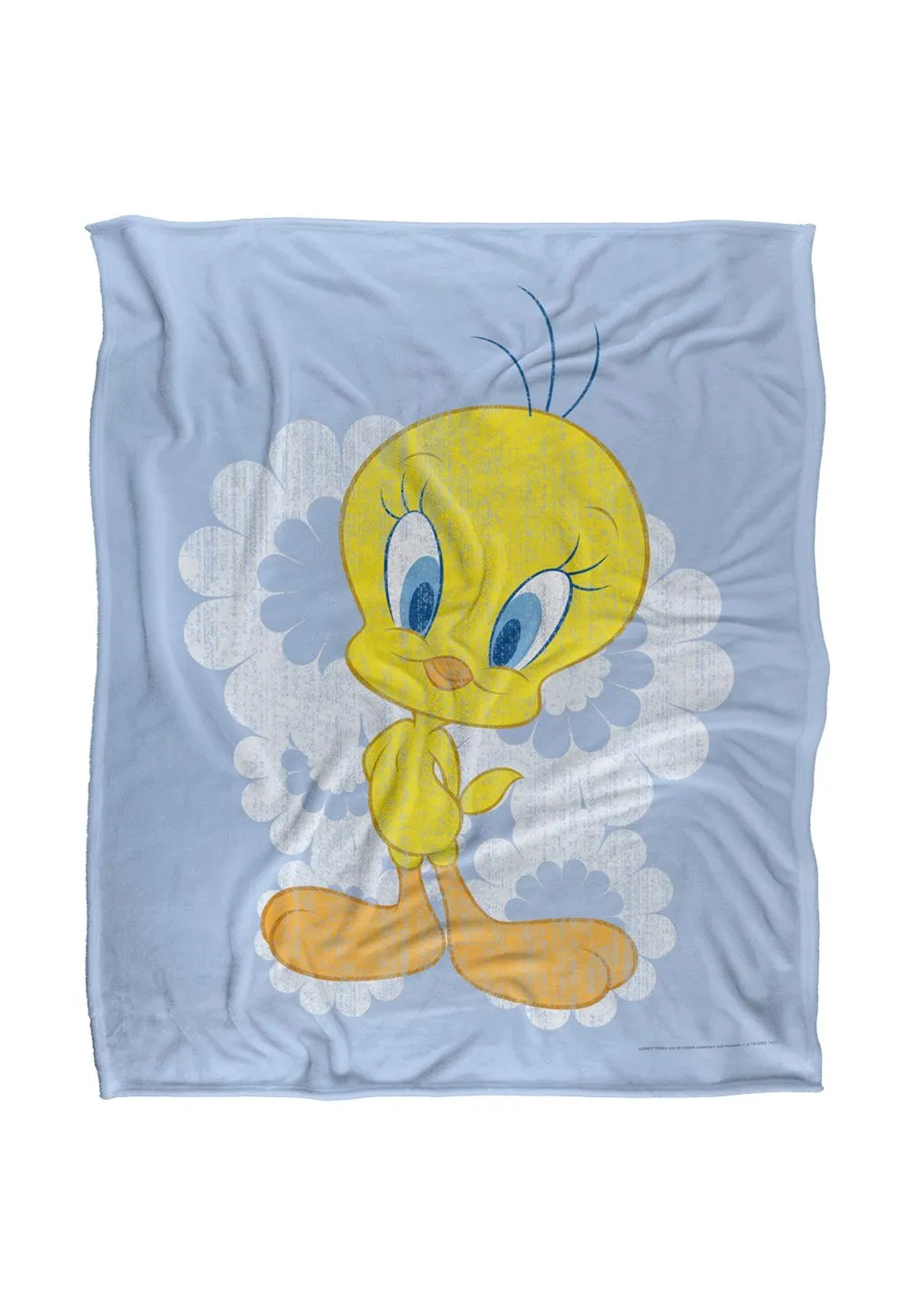 Warner Brothers Looney Tunes Officially Licensed Silky Touch Super Soft Throw Blanket 152 x 127 cm in White
