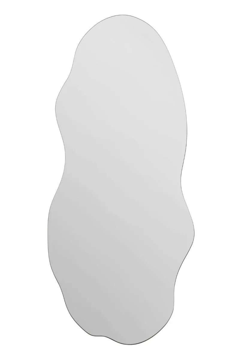 MirrorOutlet Frameless Pond Wall Mirror 39" X 18" (100x45CM) in Silver 6